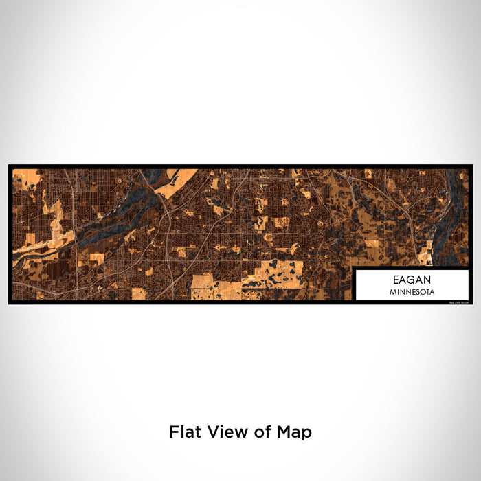 Flat View of Map Custom Eagan Minnesota Map Enamel Mug in Ember
