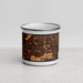 Front View Custom Eagan Minnesota Map Enamel Mug in Ember