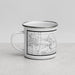 Left View Custom Eagle Idaho Map Enamel Mug in Classic