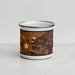 Front View Custom Eagle Idaho Map Enamel Mug in Ember