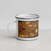 Left View Custom Eagle Idaho Map Enamel Mug in Ember