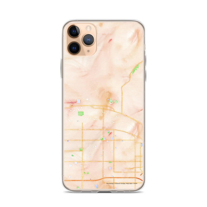 Custom Eagle Idaho Map Phone Case in Watercolor