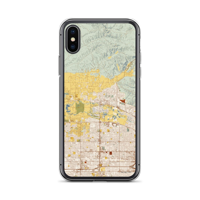Custom Eagle Idaho Map Phone Case in Woodblock