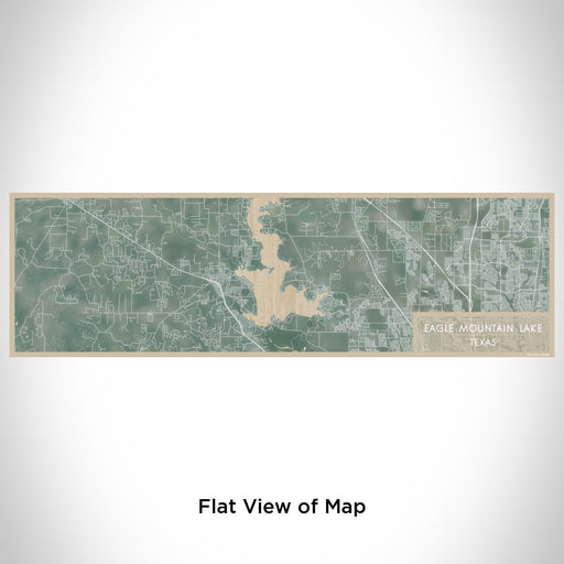 Flat View of Map Custom Eagle Mountain Lake Texas Map Enamel Mug in Afternoon