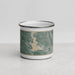 Front View Custom Eagle Mountain Lake Texas Map Enamel Mug in Afternoon