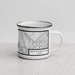 Right View Custom Eagle Mountain Lake Texas Map Enamel Mug in Classic