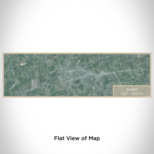 Flat View of Map Custom Easley South Carolina Map Enamel Mug in Afternoon