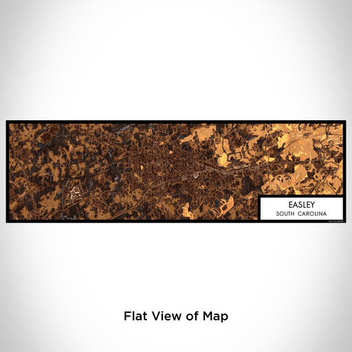 Flat View of Map Custom Easley South Carolina Map Enamel Mug in Ember