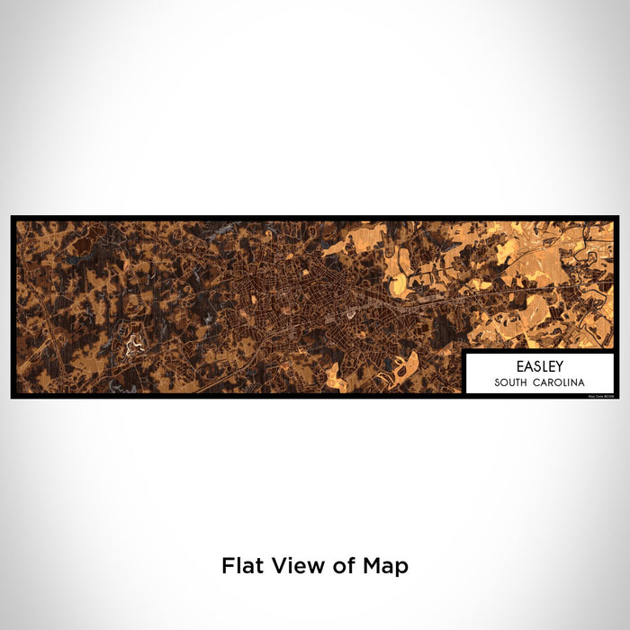 Flat View of Map Custom Easley South Carolina Map Enamel Mug in Ember