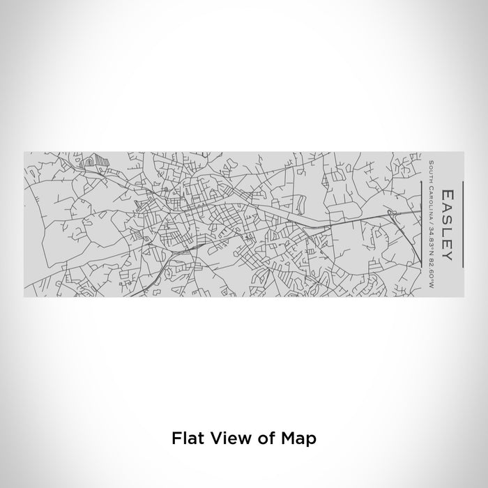 Rendered View of Easley South Carolina Map Engraving on 10oz Stainless Steel Insulated Cup with Sipping Lid
