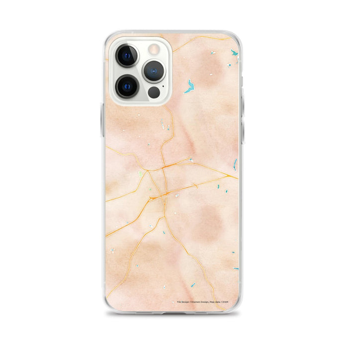 Custom Easley South Carolina Map iPhone 12 Pro Max Phone Case in Watercolor