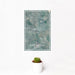 12x18 East Helena Montana Map Print Portrait Orientation in Afternoon Style With Small Cactus Plant in White Planter