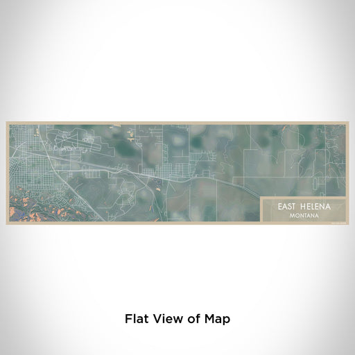Flat View of Map Custom East Helena Montana Map Enamel Mug in Afternoon