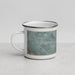 Left View Custom East Helena Montana Map Enamel Mug in Afternoon