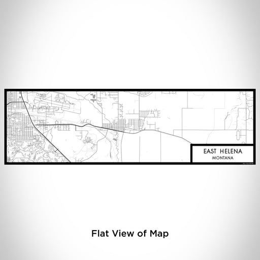 Flat View of Map Custom East Helena Montana Map Enamel Mug in Classic