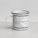 Left View Custom East Helena Montana Map Enamel Mug in Classic