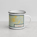 Right View Custom East Helena Montana Map Enamel Mug in Woodblock