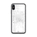 Custom East Lansing Michigan Map Phone Case in Classic
