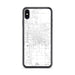 Custom East Lansing Michigan Map Phone Case in Classic