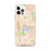 Custom East Lansing Michigan Map iPhone 12 Pro Max Phone Case in Watercolor