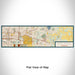 Flat View of Map Custom East Lansing Michigan Map Enamel Mug in Woodblock