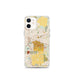 Custom East Lansing Michigan Map iPhone 12 mini Phone Case in Woodblock