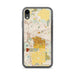 Custom East Lansing Michigan Map Phone Case in Woodblock