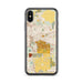 Custom East Lansing Michigan Map Phone Case in Woodblock