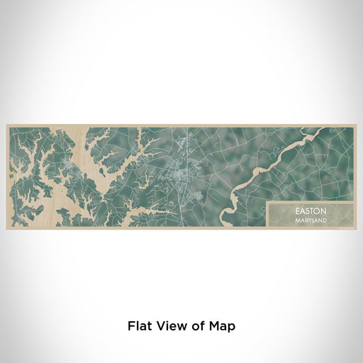 Flat View of Map Custom Easton Maryland Map Enamel Mug in Afternoon