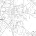 Easton Maryland Map Print in Classic Style Zoomed In Close Up Showing Details