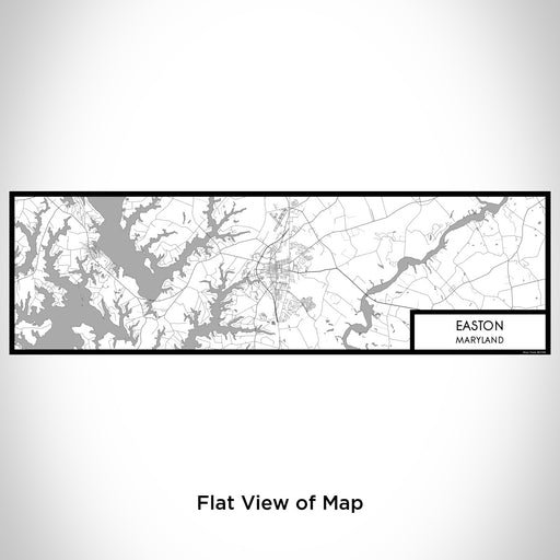 Flat View of Map Custom Easton Maryland Map Enamel Mug in Classic