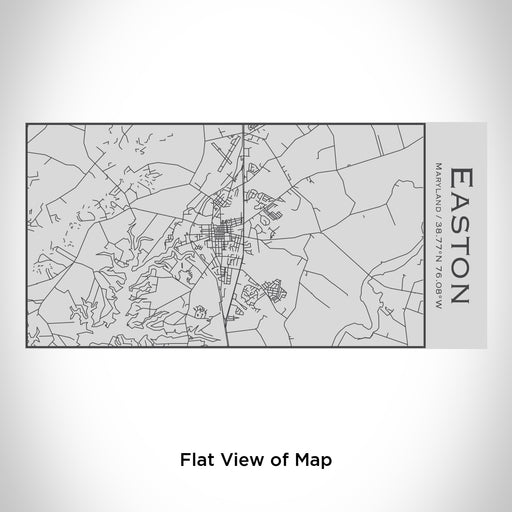 Rendered View of Easton Maryland Map Engraving on 17oz Stainless Steel Insulated Cola Bottle
