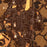 Easton Maryland Map Print in Ember Style Zoomed In Close Up Showing Details