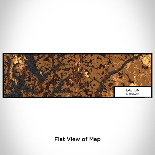 Flat View of Map Custom Easton Maryland Map Enamel Mug in Ember