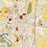 Easton Maryland Map Print in Woodblock Style Zoomed In Close Up Showing Details