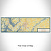 Flat View of Map Custom Easton Maryland Map Enamel Mug in Woodblock
