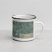 Right View Custom Easton Pennsylvania Map Enamel Mug in Afternoon