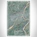 Easton Pennsylvania Map Print Portrait Orientation in Afternoon Style With Shaded Background