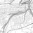 Easton Pennsylvania Map Print in Classic Style Zoomed In Close Up Showing Details