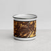 Front View Custom Easton Pennsylvania Map Enamel Mug in Ember