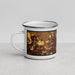 Left View Custom Easton Pennsylvania Map Enamel Mug in Ember