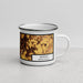 Right View Custom Easton Pennsylvania Map Enamel Mug in Ember