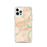 Custom Easton Pennsylvania Map iPhone 12 Pro Phone Case in Watercolor
