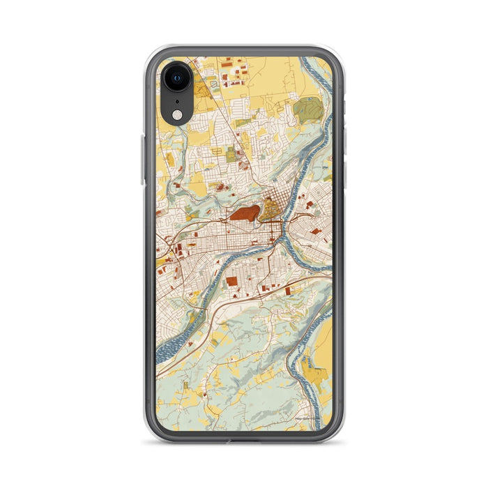 Custom Easton Pennsylvania Map Phone Case in Woodblock