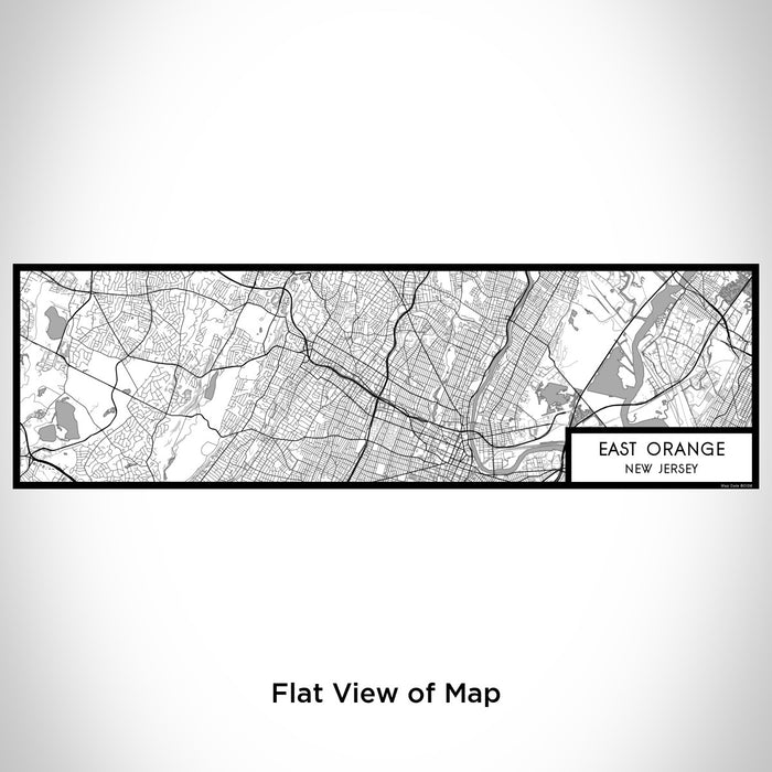 Flat View of Map Custom East Orange New Jersey Map Enamel Mug in Classic