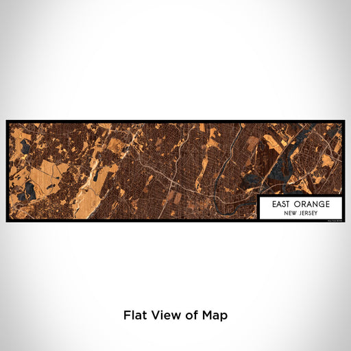 Flat View of Map Custom East Orange New Jersey Map Enamel Mug in Ember