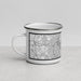 Left View Custom East Providence Rhode Island Map Enamel Mug in Classic