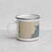 Left View Custom Eastsound Washington Map Enamel Mug in Afternoon