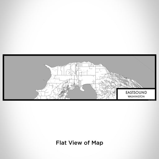 Flat View of Map Custom Eastsound Washington Map Enamel Mug in Classic