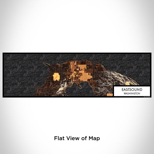 Flat View of Map Custom Eastsound Washington Map Enamel Mug in Ember